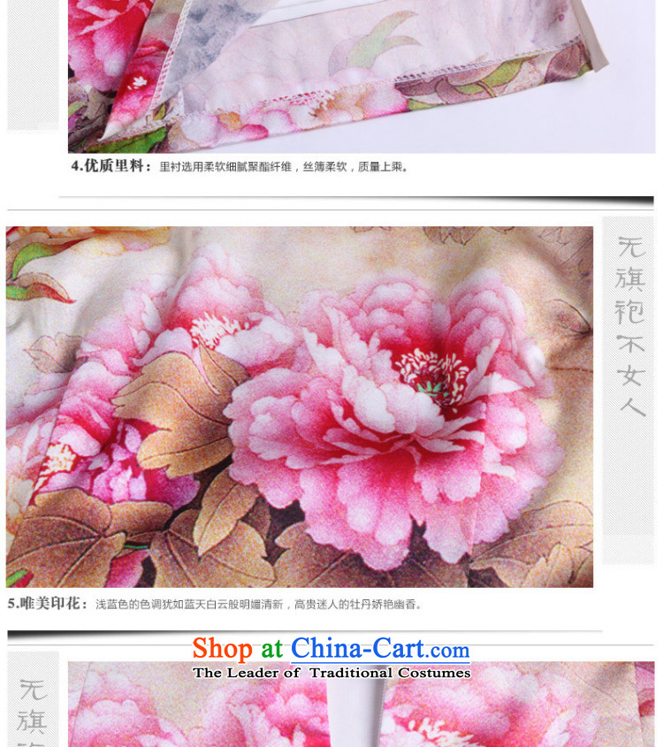 In line Silk Cheongsam retro cloud sauna also silk cheongsam dress Tang Dynasty Chinese female AQE003 map color pictures, prices, XXL brand platters! The elections are supplied in the national character of distribution, so action, buy now enjoy more preferential! As soon as possible.