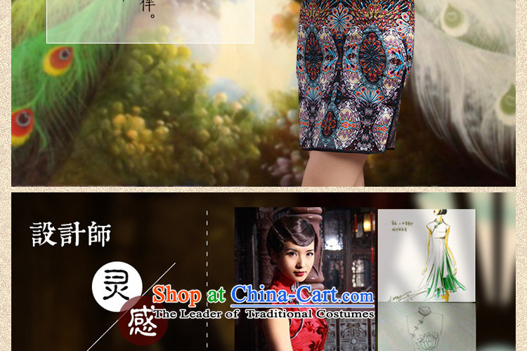 The end of the shallow stretch of Silk Cheongsam improved summer daily fashion sense of Sau San temperament short-sleeved dresses PYMXYG018 picture color M brand, prices, picture platters! The elections are supplied in the national character of distribution, so action, buy now enjoy more preferential! As soon as possible.