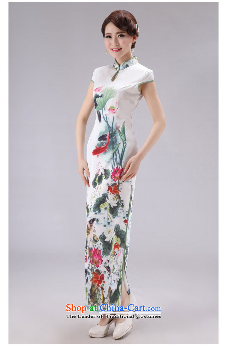 At the end of light Silk Cheongsam summer improved improved long stylish elegance of ethnic etiquette Sau San clothing PYMXYG026 picture color pictures, prices, XXL brand platters! The elections are supplied in the national character of distribution, so action, buy now enjoy more preferential! As soon as possible.