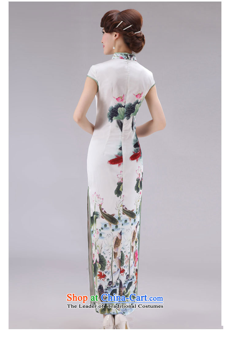 At the end of light Silk Cheongsam summer improved improved long stylish elegance of ethnic etiquette Sau San clothing PYMXYG026 picture color pictures, prices, XXL brand platters! The elections are supplied in the national character of distribution, so action, buy now enjoy more preferential! As soon as possible.