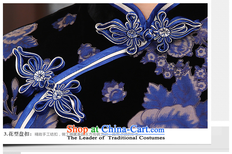 [Sau Kwun tong], spring 2015 dream new scouring pads in the reusable cuffs mother load qipao gown cheongsam QZ4817 retro black XXXL picture, prices, brand platters! The elections are supplied in the national character of distribution, so action, buy now enjoy more preferential! As soon as possible.