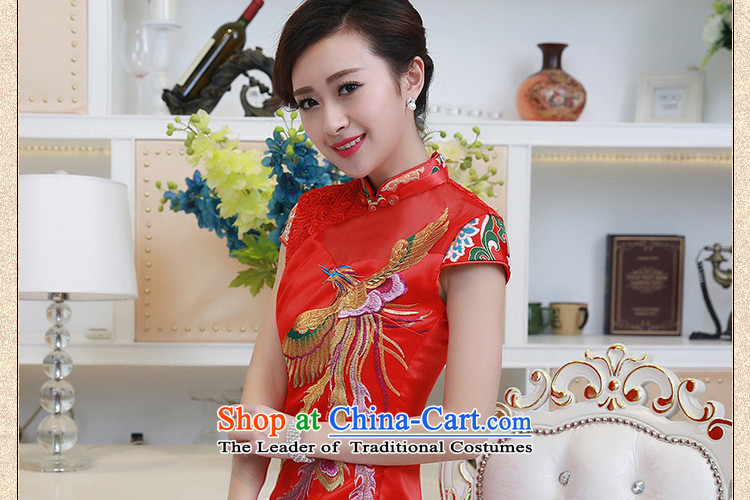 At the end of the summer of qipao light improved wedding dress brocade coverlets red bows services stylish collar short-sleeved PYMXYG130 red XXL picture, prices, brand platters! The elections are supplied in the national character of distribution, so action, buy now enjoy more preferential! As soon as possible.