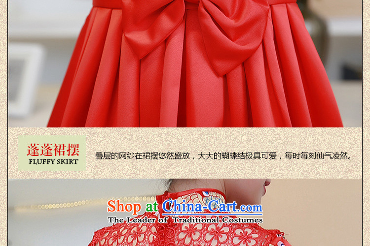 At the end of the summer of qipao light improved wedding dress brocade coverlets stylish red shorts, short-sleeved clothing PYMXYG132 collar bows red L picture, prices, brand platters! The elections are supplied in the national character of distribution, so action, buy now enjoy more preferential! As soon as possible.