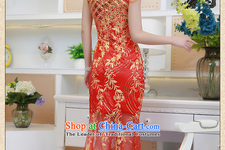 At the end of the summer of qipao light improved wedding dress bows services lace brides red fashion clothing evening dress PYMXYG133 red L picture, prices, brand platters! The elections are supplied in the national character of distribution, so action, buy now enjoy more preferential! As soon as possible.