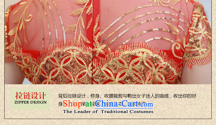At the end of the summer of qipao light improved wedding dress bows services lace brides red fashion clothing evening dress PYMXYG133 red L picture, prices, brand platters! The elections are supplied in the national character of distribution, so action, buy now enjoy more preferential! As soon as possible.