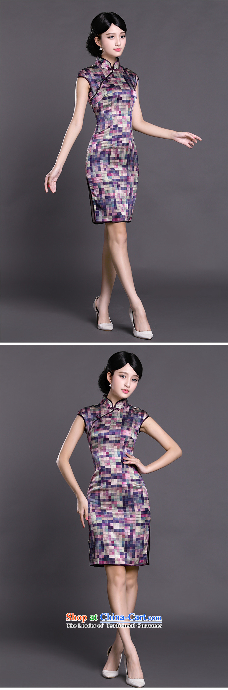 Joe was aristocratic silk cheongsam dress summer improved temperament China wind ZS021 PURPLE XXXL picture, prices, brand platters! The elections are supplied in the national character of distribution, so action, buy now enjoy more preferential! As soon as possible.