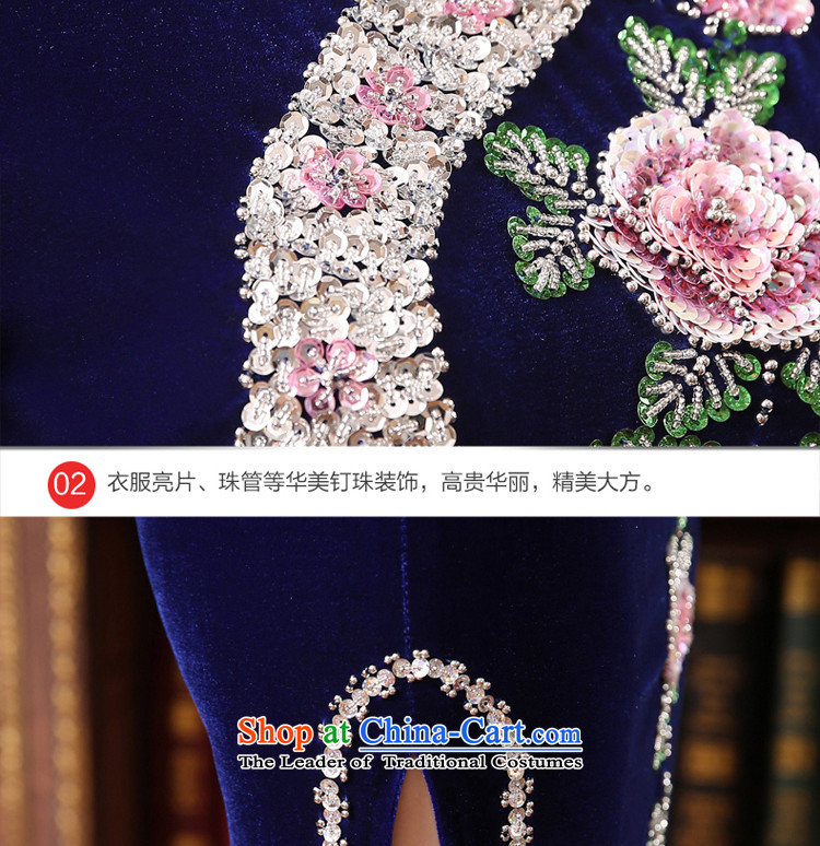 Wedding wedding dress qipao skirt Kim scouring pads installed MOM dresses in long large 2015 new) Cuff wine red 2XL Photo, prices, brand platters! The elections are supplied in the national character of distribution, so action, buy now enjoy more preferential! As soon as possible.