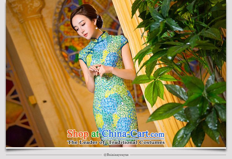 At the end of light floral short of Sau San dresses qipao WMBQ206 picture color M brand, prices, picture platters! The elections are supplied in the national character of distribution, so action, buy now enjoy more preferential! As soon as possible.