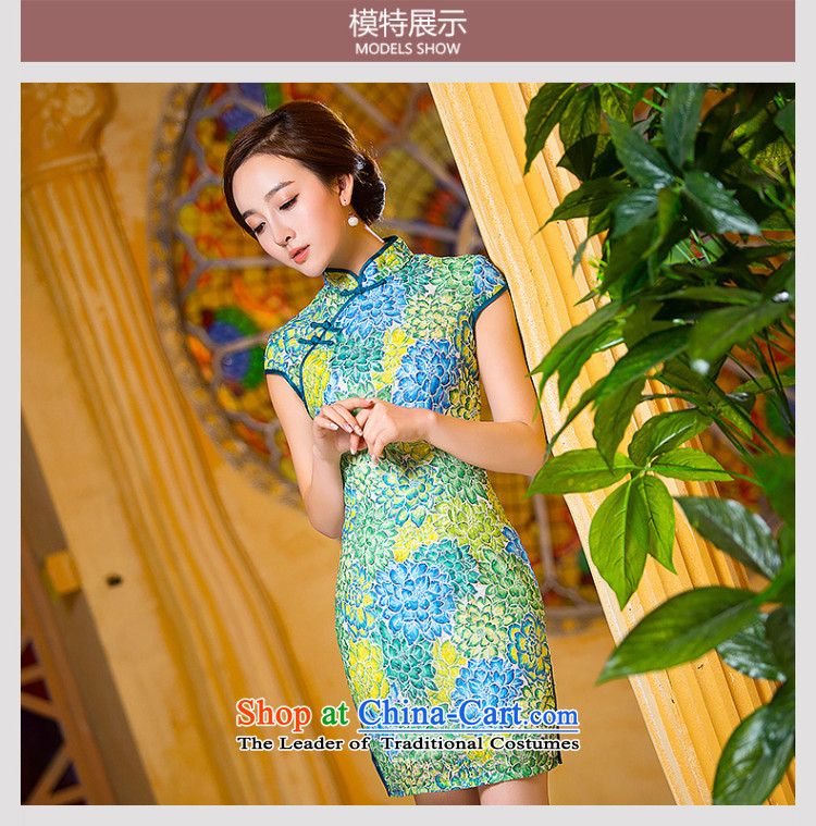At the end of light floral short of Sau San dresses qipao WMBQ206 picture color M brand, prices, picture platters! The elections are supplied in the national character of distribution, so action, buy now enjoy more preferential! As soon as possible.