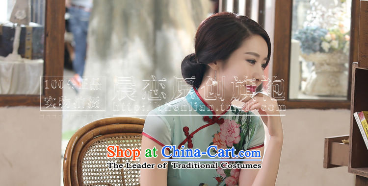 Morning new qipao Land summer short of improvement and Stylish retro herbs extract silk cheongsam dress video thin Chinese purple XXL picture, prices, brand platters! The elections are supplied in the national character of distribution, so action, buy now enjoy more preferential! As soon as possible.