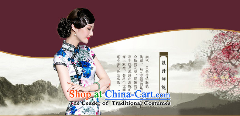 The seal of a new summer, Heavyweight Silk Cheongsam stylish improved lace insets Mock-neck Traditional Chinese dress photo color L photo, prices, brand platters! The elections are supplied in the national character of distribution, so action, buy now enjoy more preferential! As soon as possible.