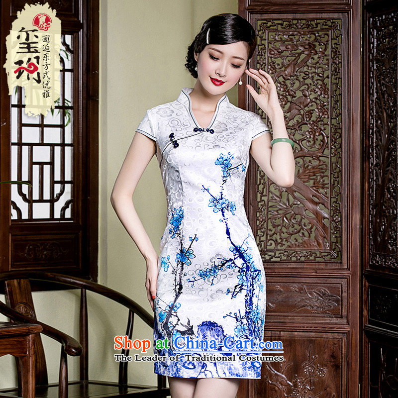 The Seal of improved open cotton daily qipao and Stylish retro stamp disc detained manually Ms. Sau San dresses picture color L, seal decreased by , , , shopping on the Internet