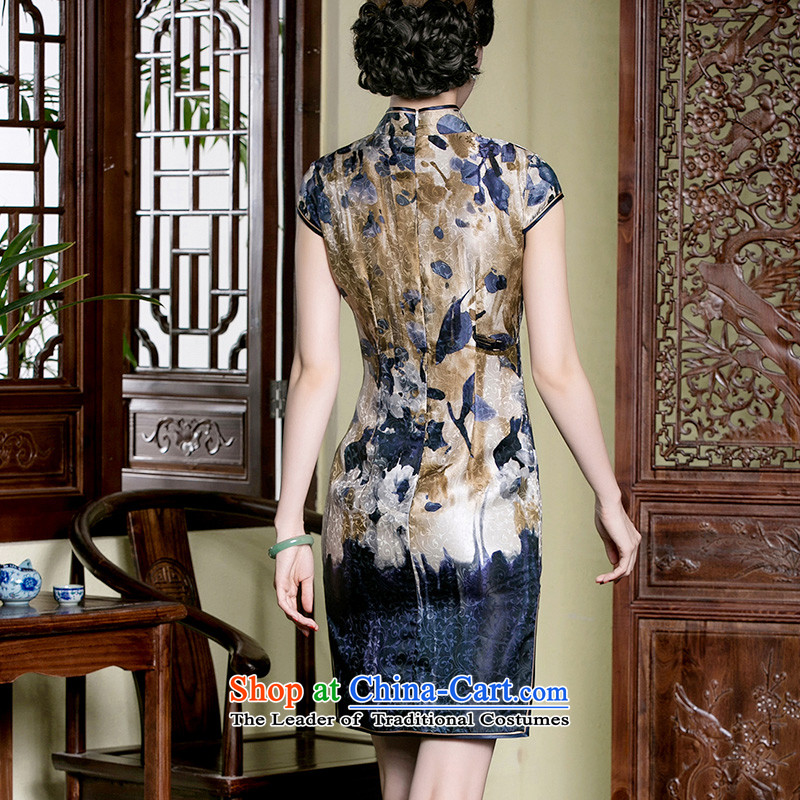 The seal of a new summer, Silk Cheongsam dripping from the shortage of improvement for retro style qipao everyday dress photo color XL, seal decreased by , , , shopping on the Internet