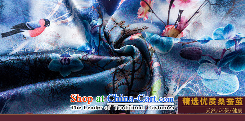The improvement in the summer of seal V-Neck qipao heavyweight silk stamp stylish and elegant Chinese ethnic dresses picture color S picture, prices, brand platters! The elections are supplied in the national character of distribution, so action, buy now enjoy more preferential! As soon as possible.