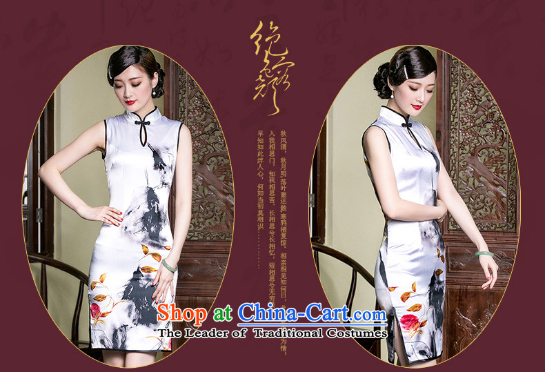 The seal of a new summer, Heavyweight Silk Cheongsam Ms. sleeveless retro improved short, elegant qipao dresses picture color pictures, prices, XL brand platters! The elections are supplied in the national character of distribution, so action, buy now enjoy more preferential! As soon as possible.