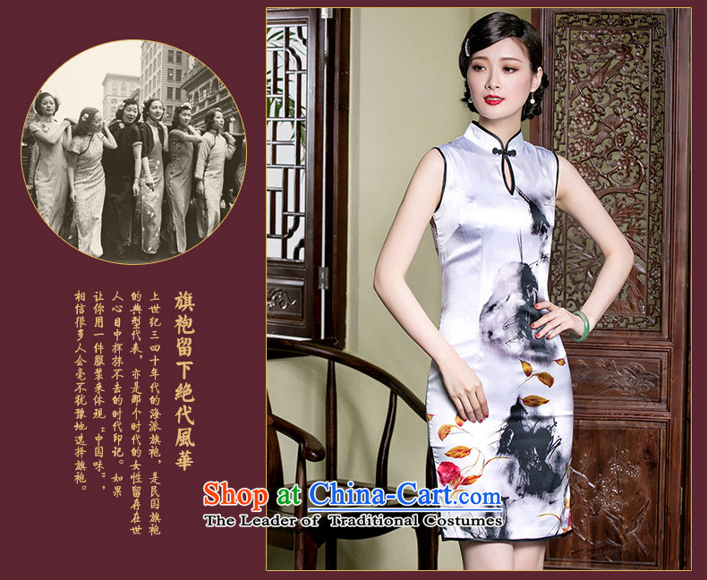 The seal of a new summer, Heavyweight Silk Cheongsam Ms. sleeveless retro improved short, elegant qipao dresses picture color pictures, prices, XL brand platters! The elections are supplied in the national character of distribution, so action, buy now enjoy more preferential! As soon as possible.