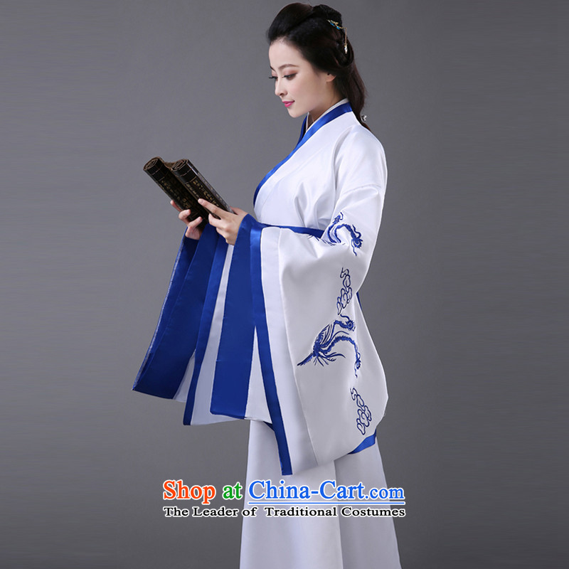Energy Tifi Han-li hong Kong-those Tang Dynasty Chinese women to high enough wide sleeves waist chest skirt and white t-shirt, you can multi-select attributes by using the blue skirt strips are code, energy (mods tifi fil) has been pressed, online shoppin