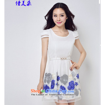 Jia Mei  2015 flower embroidery qipao new stylish ethnic Chinese cheongsam dress retro graphics thin cheongsam 6076# Sau San apricot color has been shipping S picture, prices, brand platters! The elections are supplied in the national character of distribution, so action, buy now enjoy more preferential! As soon as possible.