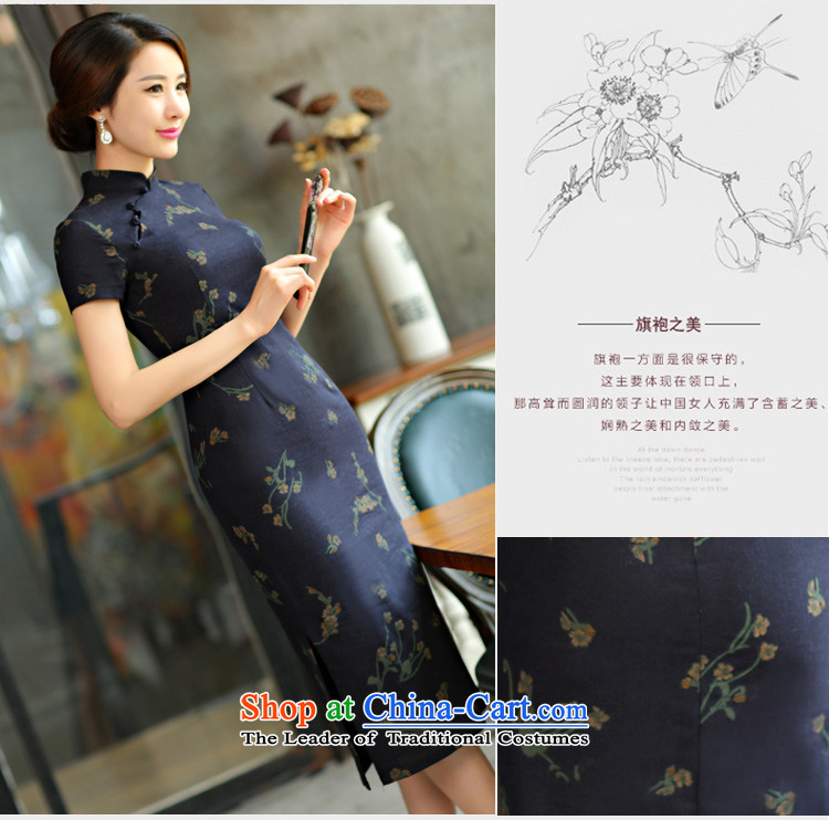 The Champs Elysees to Cayman         2015 Summer retro graphics in Short Thin Sau San large cuff improved linen long skirt #9007 qipao 9008# MUI XXL pictures green, prices, brand platters! The elections are supplied in the national character of distribution, so action, buy now enjoy more preferential! As soon as possible.
