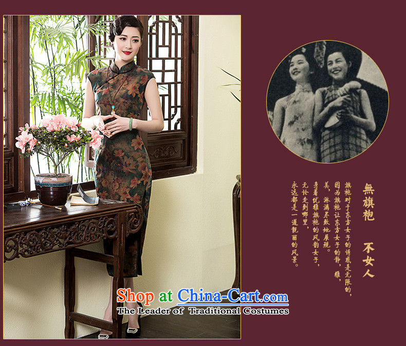 2015 Summer long, Yue seal Silk Cheongsam retro cloud of incense of Tang Dynasty improved daily cheongsam dress photo color M brand, prices, picture platters! The elections are supplied in the national character of distribution, so action, buy now enjoy more preferential! As soon as possible.