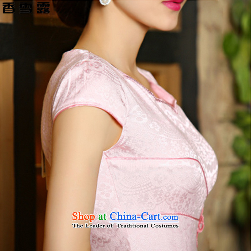 Xiangxue terrace for summer 2015 new improved retro skirt Fashion Ms. daily qipao Sau San short skirt) 106 red XXL, Xiangxue Terrace Shopping on the Internet has been pressed.