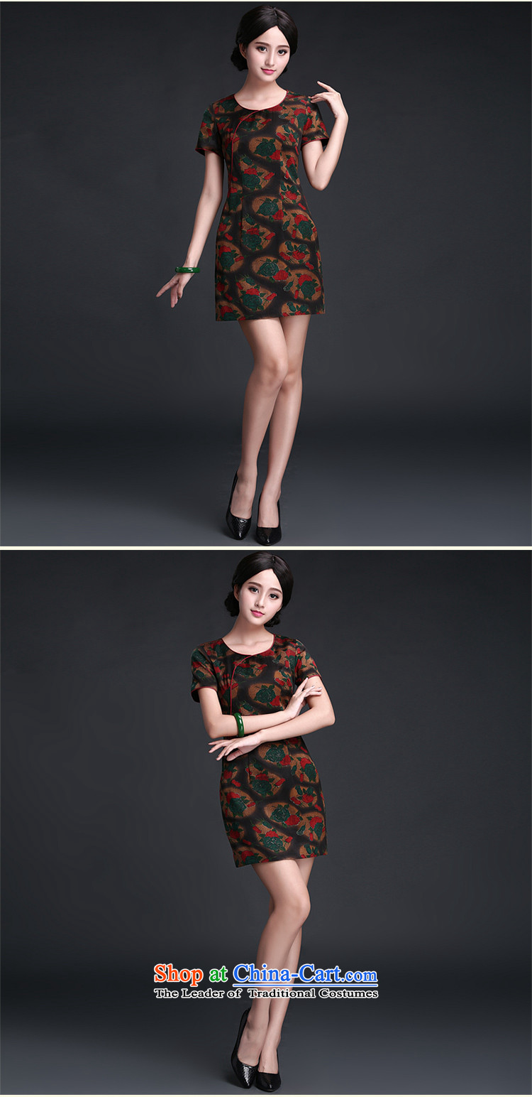 China Ethnic classic 2015 Summer Scent of silk yarn daily short Ms. cloud, short-sleeved cheongsam dress improvement as M pictures stylish, prices, brand platters! The elections are supplied in the national character of distribution, so action, buy now enjoy more preferential! As soon as possible.