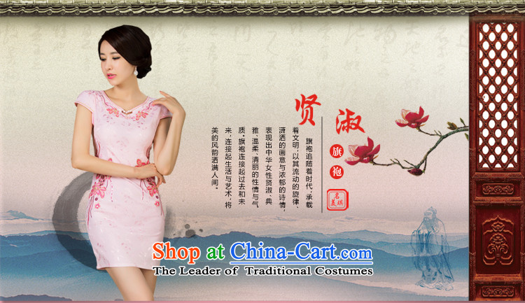 Xiangxue terrace for summer 2015 new short of daily Chinese improved dresses female Sau San temperament embroidery porcelain 509025 red L picture, prices, brand platters! The elections are supplied in the national character of distribution, so action, buy now enjoy more preferential! As soon as possible.
