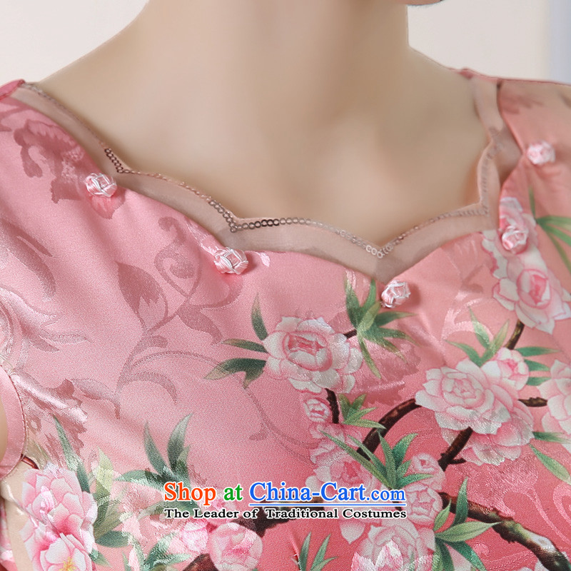 The new 2015 Martin Taylor cheongsam dress summer improved retro sexy temperament large graphics thin short of Sau San daily cheongsam pink SAIKA XXL, TAYLOR TAILEMARTIN Martin () , , , shopping on the Internet
