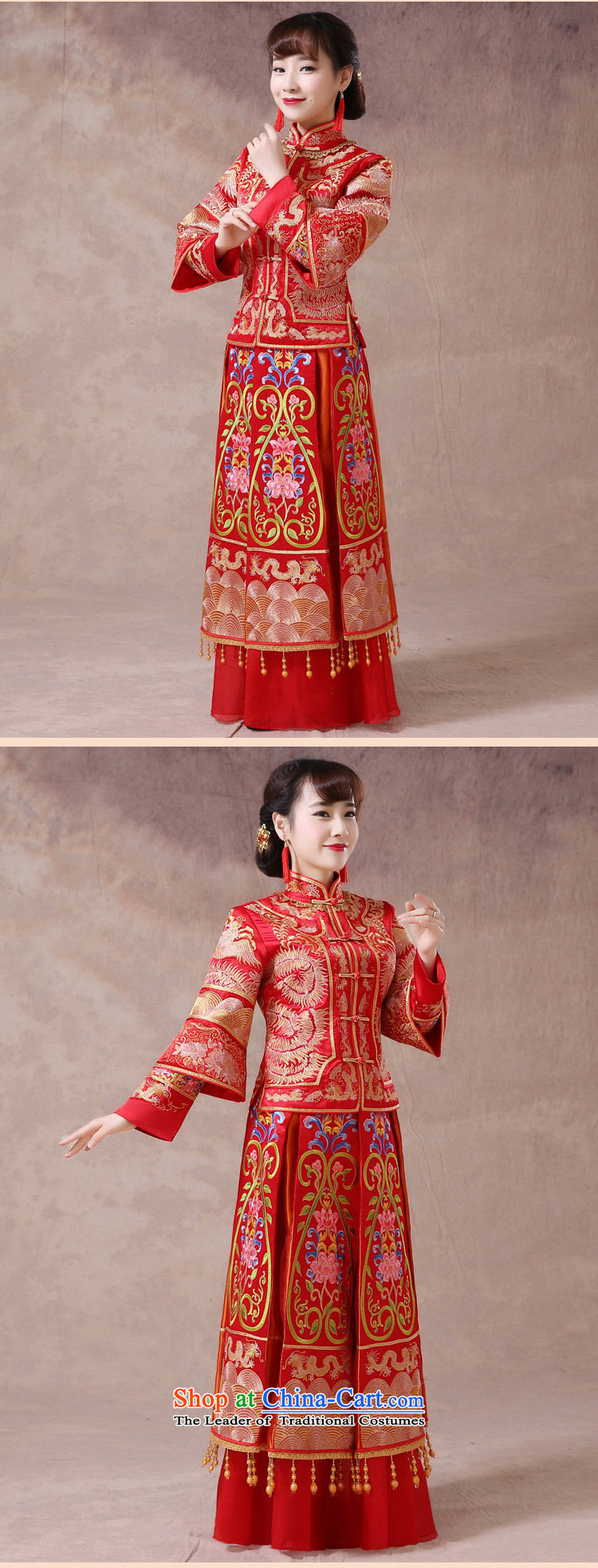 Sau Wo saga longfeng use skirt use bride bows service wedding dress red Chinese wedding retro wedding dress 2015 new summer-hi-service qipao wo serving large red S of pictures, prices, brand platters! The elections are supplied in the national character of distribution, so action, buy now enjoy more preferential! As soon as possible.
