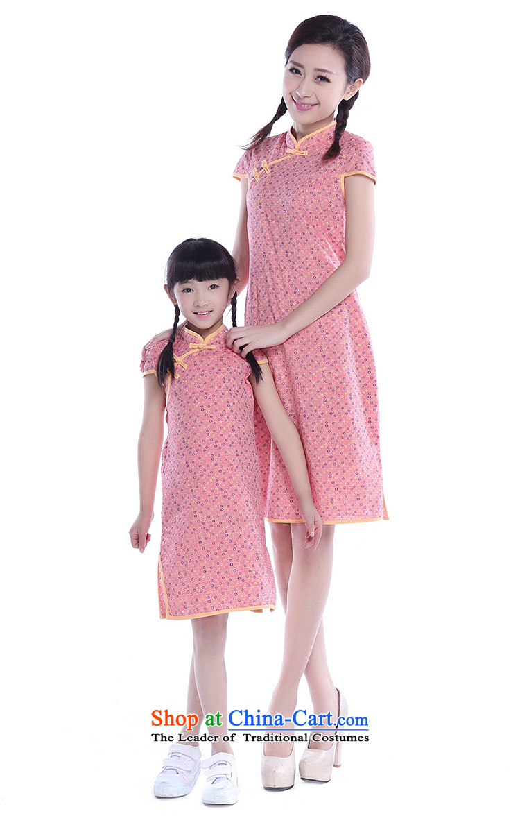 Children's Wear load summer parent-child 2015 cotton linen ethnic girls Tang dynasty retro mother and daughter replacing cheongsam dress summer red floral - children, 125 cm photo, prices, brand platters! The elections are supplied in the national character of distribution, so action, buy now enjoy more preferential! As soon as possible.