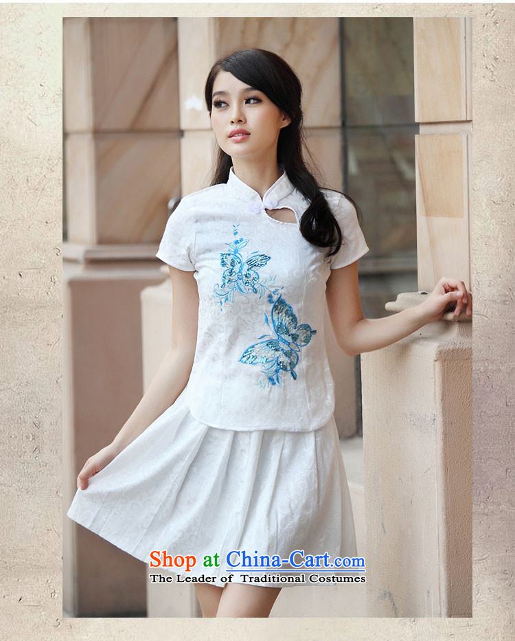 Orange Tysan *A summer new cheongsam kit elegant reminiscent of the Chinese for the butterfly qipao fresh skirt pink L picture, prices, brand platters! The elections are supplied in the national character of distribution, so action, buy now enjoy more preferential! As soon as possible.