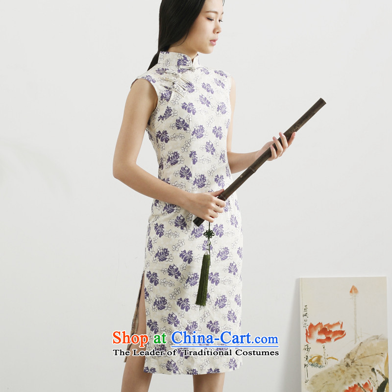 The Republic of Korea guryan new summer 2015 women of ethnic retro stamp linen tray clip dresses in the medium to long term improvement of daily cotton linen cheongsam dress green stamp M picture, prices, brand platters! The elections are supplied in the national character of distribution, so action, buy now enjoy more preferential! As soon as possible.
