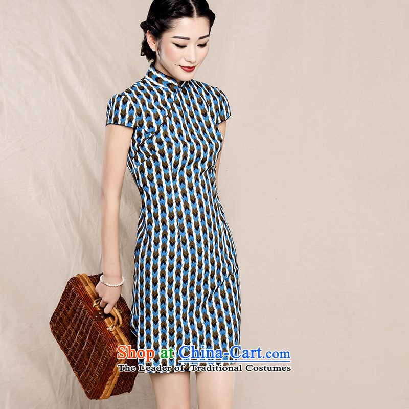 Bong-hee shaoguang like a dream of spring and summer 15 new retro streaks short qipao improved Chinese dresses 254224114 92 S/155, Bong-hee , , , shopping on the Internet