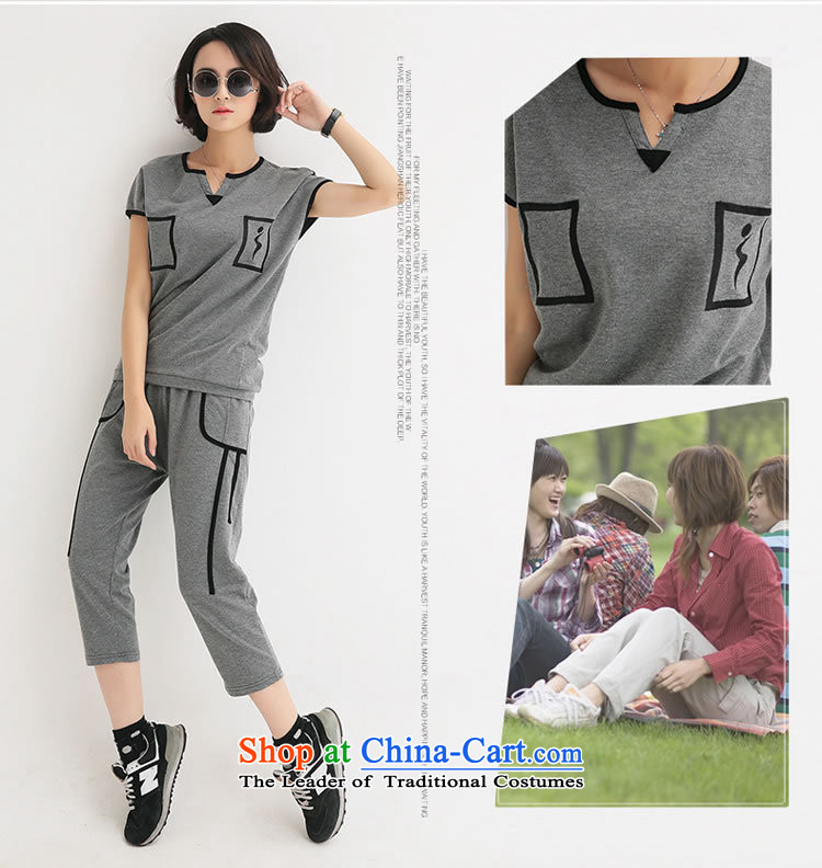Orange Tysan *2015 summer stylish thick MM to increase women's code of 7 to sport and leisure suite 200 catties gray XL Photo, prices, brand platters! The elections are supplied in the national character of distribution, so action, buy now enjoy more preferential! As soon as possible.