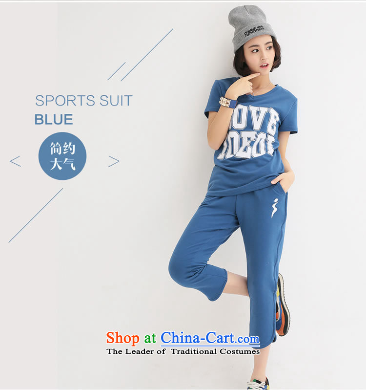 Orange Tysan *2015 Summer Fat MM short-sleeved to increase women's sports and leisure code kit 200 catties blue XXL picture, prices, brand platters! The elections are supplied in the national character of distribution, so action, buy now enjoy more preferential! As soon as possible.