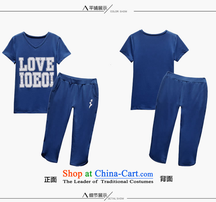 Orange Tysan *2015 Summer Fat MM short-sleeved to increase women's sports and leisure code kit 200 catties blue XXL picture, prices, brand platters! The elections are supplied in the national character of distribution, so action, buy now enjoy more preferential! As soon as possible.