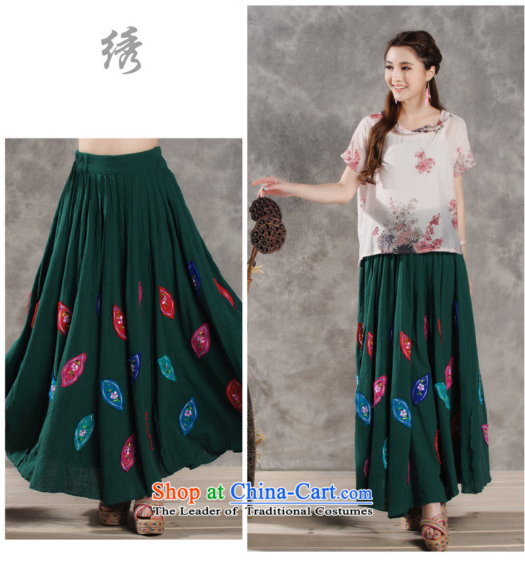 For the love of a new summer 2015 stylish embroidered dress embroidery ethnic body female wild skirts are green code, prices, brand image of Platters! The elections are supplied in the national character of distribution, so action, buy now enjoy more preferential! As soon as possible.