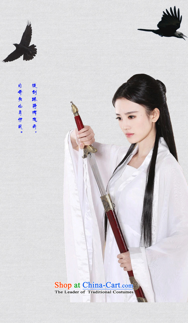 Time female white ancient Syria dragons clothing fairies skirt Han-female sexy female theatrical costume cos serving a seven-Gwi-loaded guzheng fairies Princess Assassin Swordsman L picture, prices, brand platters! The elections are supplied in the national character of distribution, so action, buy now enjoy more preferential! As soon as possible.