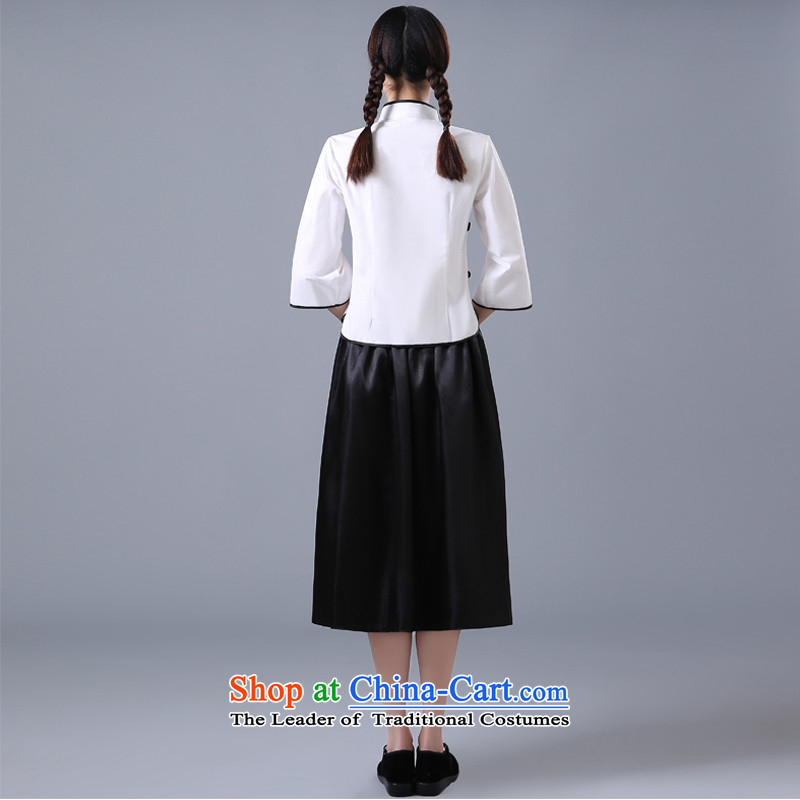 The Republic of Korea, Syrian students load time 4 May Youth with the Republic of Korea women serving on the ancient graduated services will serve the collective stage of the Republic of Korea Air Services chorus retro white coat in the skirt M chest 92),
