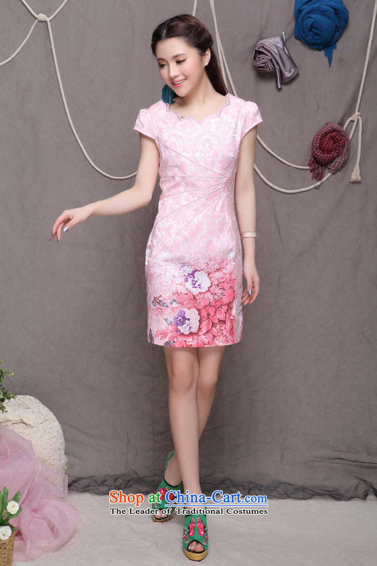 Goersch 2015 summer demining new ethnic embroidery Sau San Chinese cheongsam dress video thin stated violet XL Photo, prices, brand platters! The elections are supplied in the national character of distribution, so action, buy now enjoy more preferential! As soon as possible.