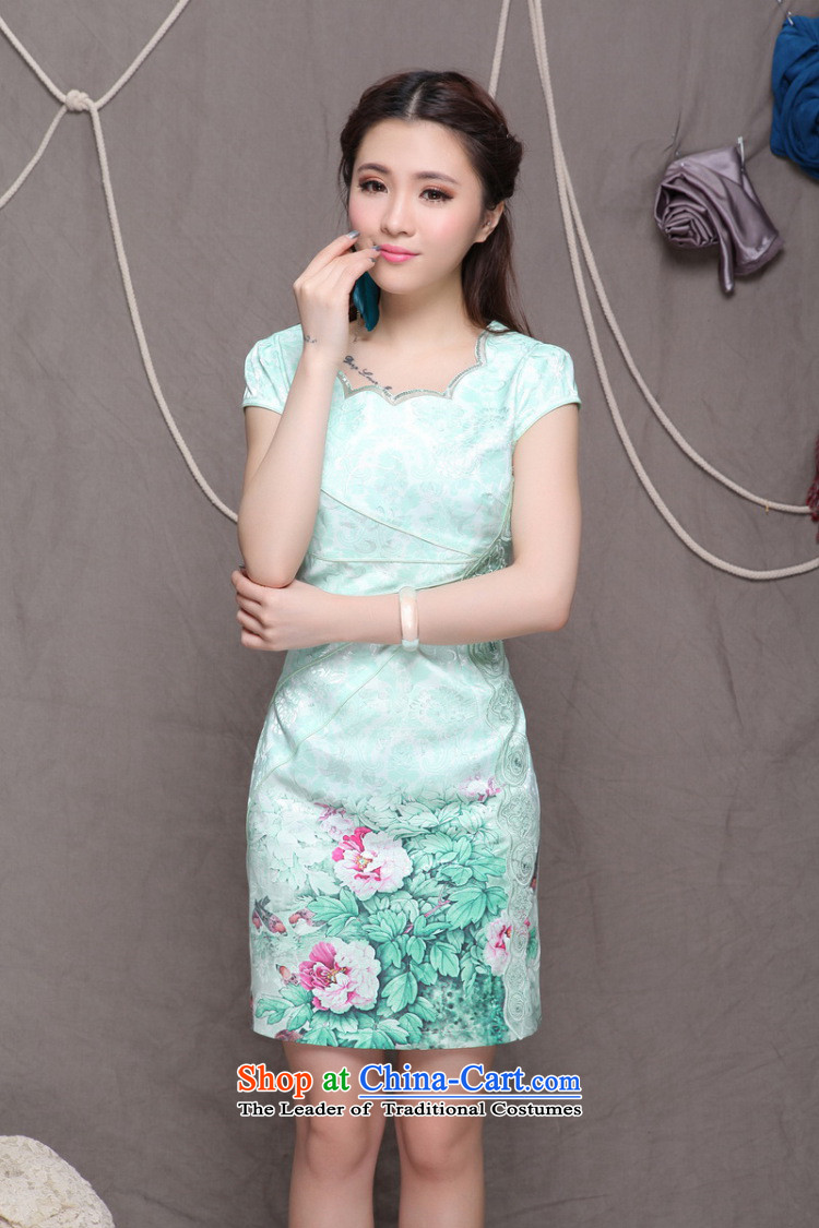 Goersch 2015 summer demining new ethnic embroidery Sau San Chinese cheongsam dress video thin stated violet XL Photo, prices, brand platters! The elections are supplied in the national character of distribution, so action, buy now enjoy more preferential! As soon as possible.