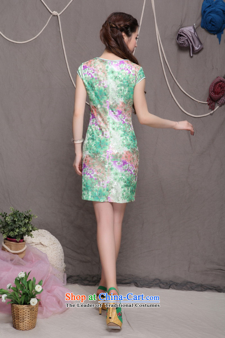 Mine. A new summer 2015, stylish and elegant qipao ethnic skirt 9905 Green M picture, prices, brand platters! The elections are supplied in the national character of distribution, so action, buy now enjoy more preferential! As soon as possible.