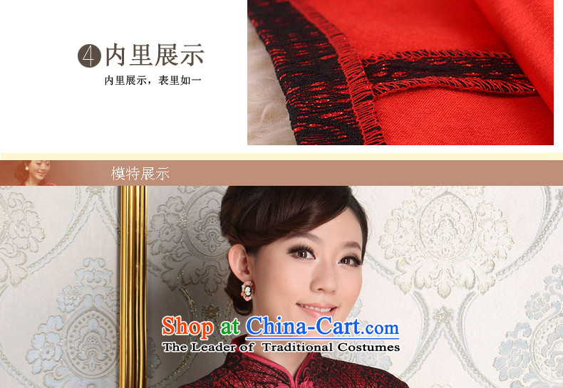 Eason Chan point 2015 summer short of new products in the red dress the happy middle-aged, Mother and Mother-in loaded marriages daily cheongsam dress rose red XXXL picture, prices, brand platters! The elections are supplied in the national character of distribution, so action, buy now enjoy more preferential! As soon as possible.