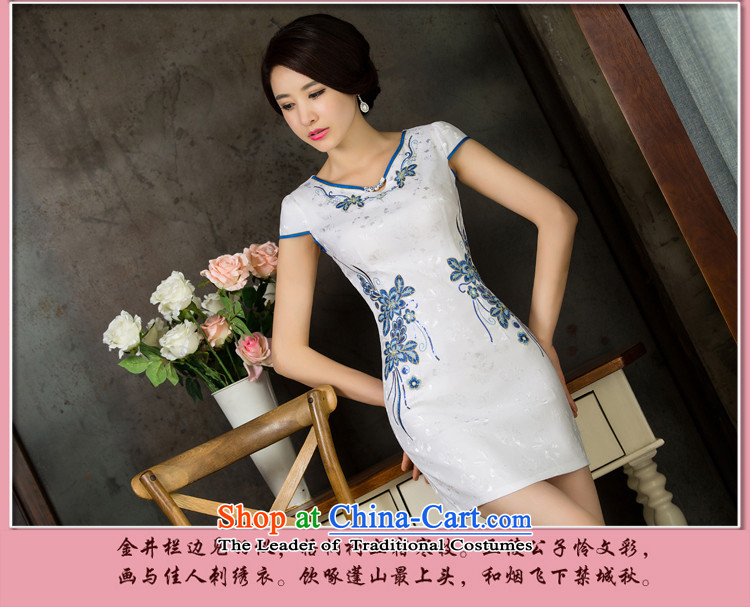 Jia Mei    2015 new summer is short of daily Chinese improved dresses female Sau San temperament porcelain 9025# embroidered red L picture, prices, brand platters! The elections are supplied in the national character of distribution, so action, buy now enjoy more preferential! As soon as possible.
