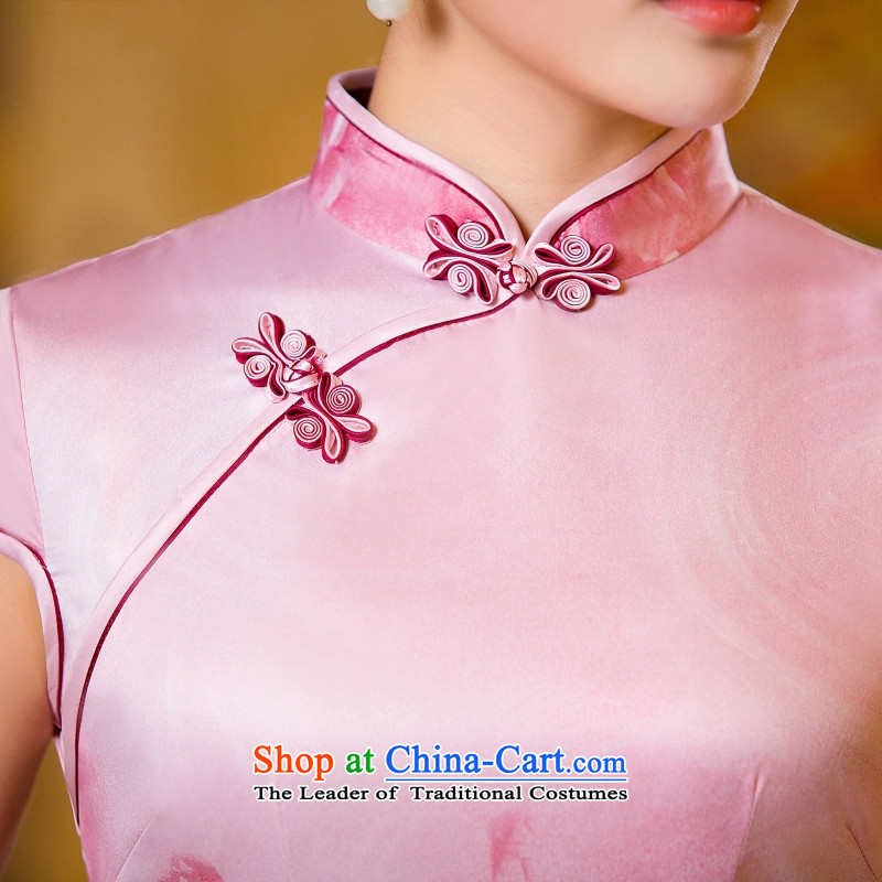 2015 Spring, Summer, Autumn and the new summer cheongsam dress of nostalgia for the Republic of Korea and stylish girl short of daily improved qipao picture color M, Sau San Tong Yong-yeon and shopping on the Internet has been pressed.