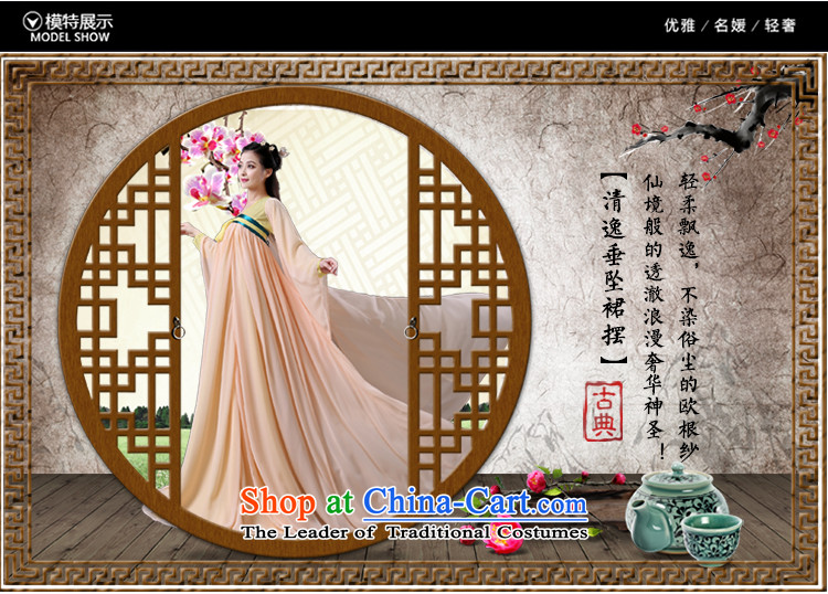 The same time Syrian Empress Wu Tang dynasty princess of ancient garment fairies skirt female guzheng will Han-han-women's clothing girls skirt fairies princess serving Orange photo building are suitable for pictures, 160-175cm code price, brand platters! The elections are supplied in the national character of distribution, so action, buy now enjoy more preferential! As soon as possible.
