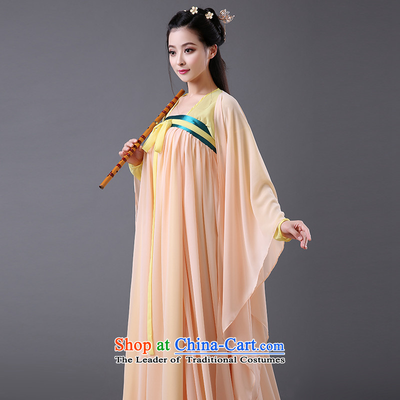 The same time Syrian Empress Wu Tang dynasty princess of ancient garment fairies skirt female guzheng will Han-han-women's clothing girls skirt fairies princess serving Orange photo building are suitable for time code 160-175cm, Syrian shopping on the Int