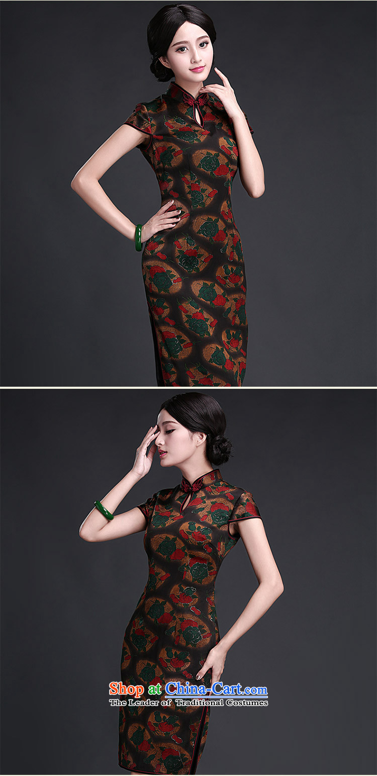 Chinese New Year 2015 classic ethnic Chinese daily, silk yarn qipao cloud of incense dresses summer improved stylish suit L picture, prices, brand platters! The elections are supplied in the national character of distribution, so action, buy now enjoy more preferential! As soon as possible.