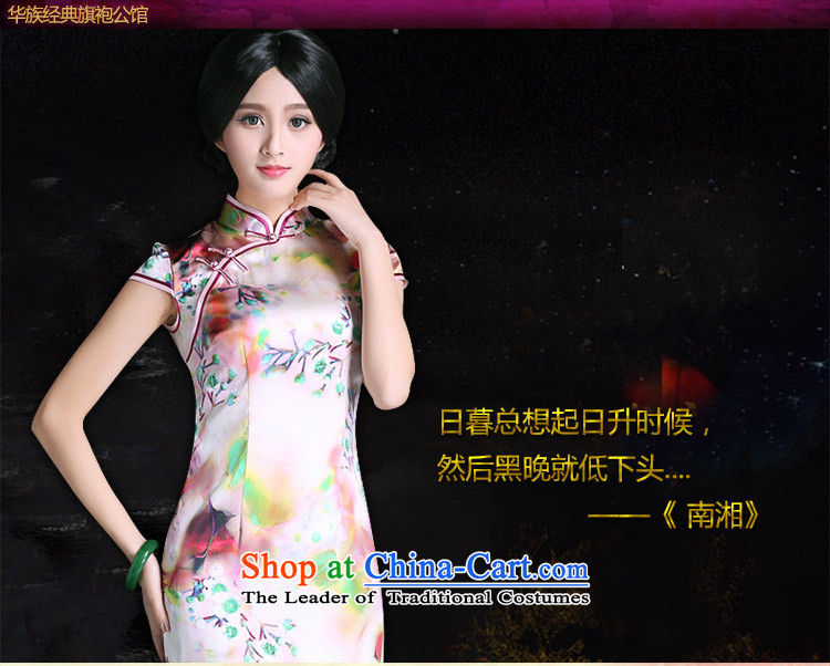 China Ethnic Chinese Antique improvement classic 2015 Ms. Silk Cheongsam everyday dress summer short of being a stylish decoration qp suit XXXL picture, prices, brand platters! The elections are supplied in the national character of distribution, so action, buy now enjoy more preferential! As soon as possible.