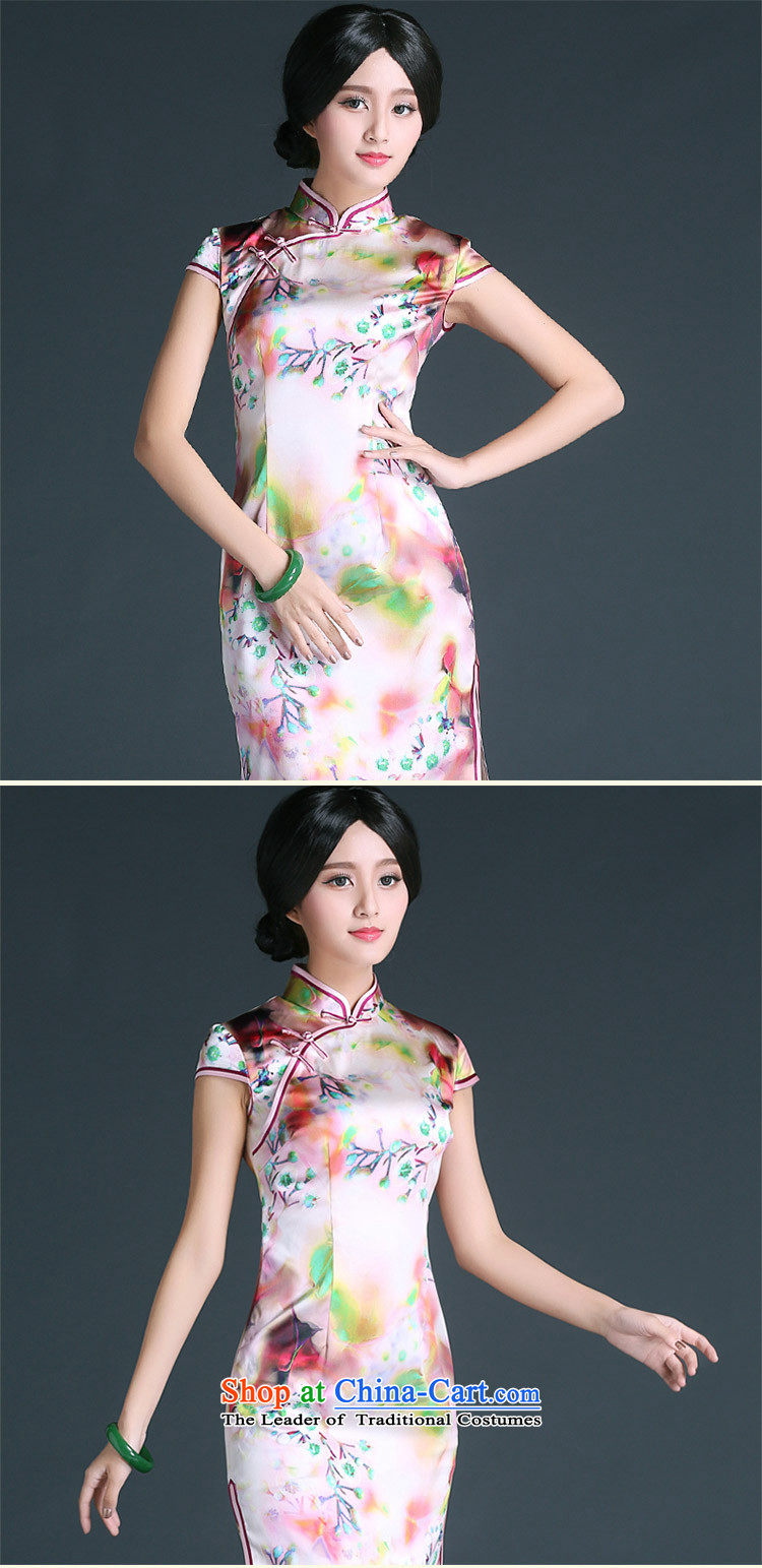 China Ethnic Chinese Antique improvement classic 2015 Ms. Silk Cheongsam everyday dress summer short of being a stylish decoration qp suit XXXL picture, prices, brand platters! The elections are supplied in the national character of distribution, so action, buy now enjoy more preferential! As soon as possible.